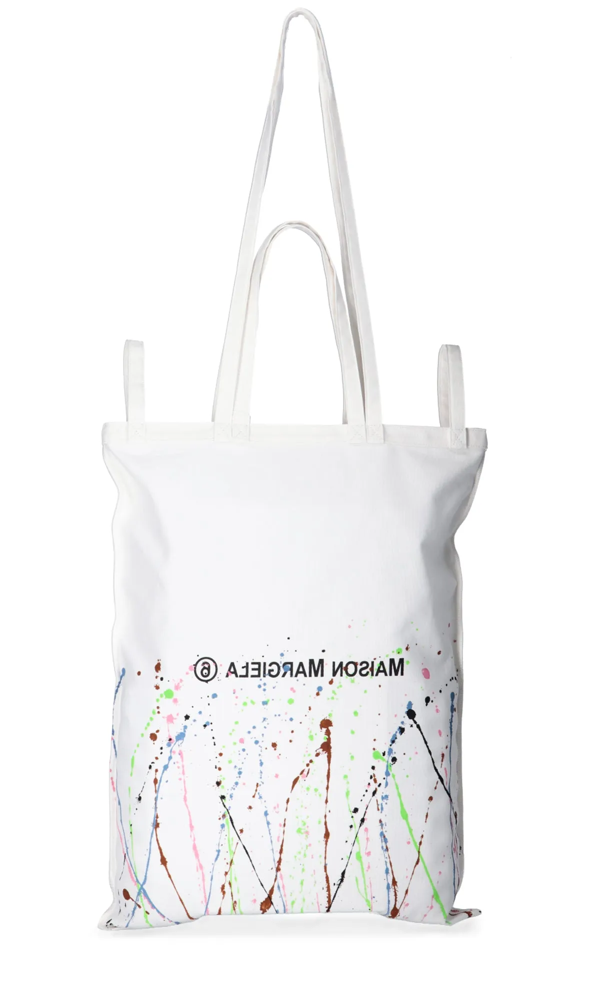 MM6 Maison Margiela Paint Splatter Detail Tote Bag