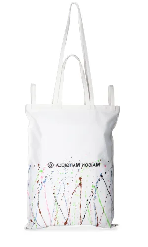 MM6 Maison Margiela Paint Splatter Detail Tote Bag