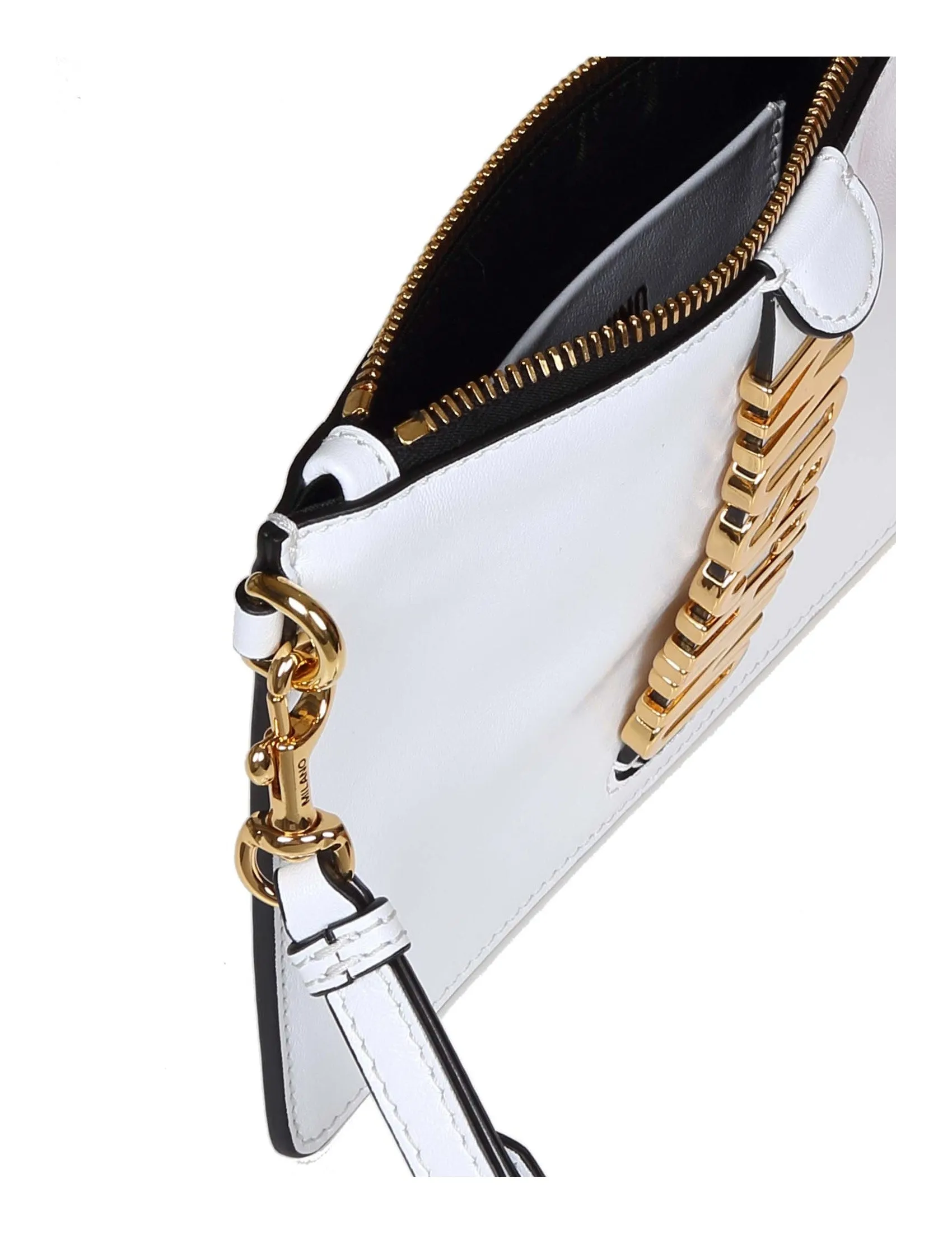 Moschino Lettering Logo Clutch Bag