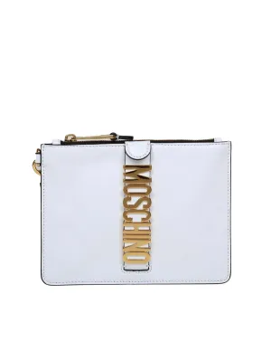 Moschino Lettering Logo Clutch Bag