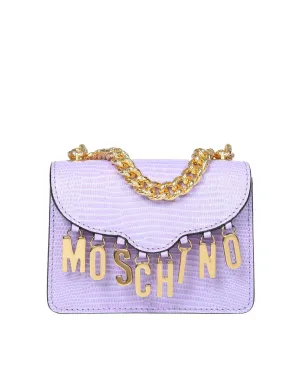 Moschino Logo Plaque Chained Mini Shoulder Bag