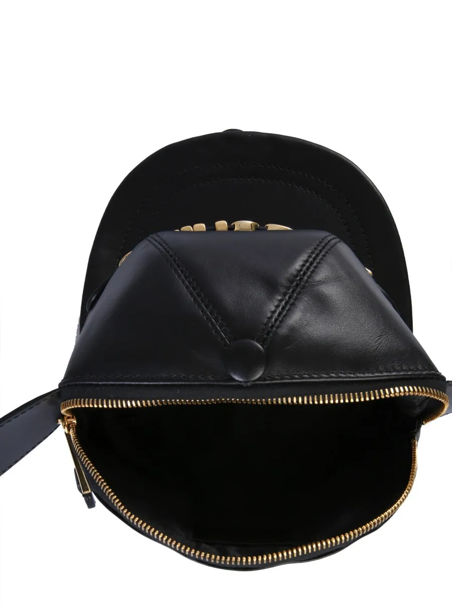 Moschino Logo Plaque Hat Waist Bag