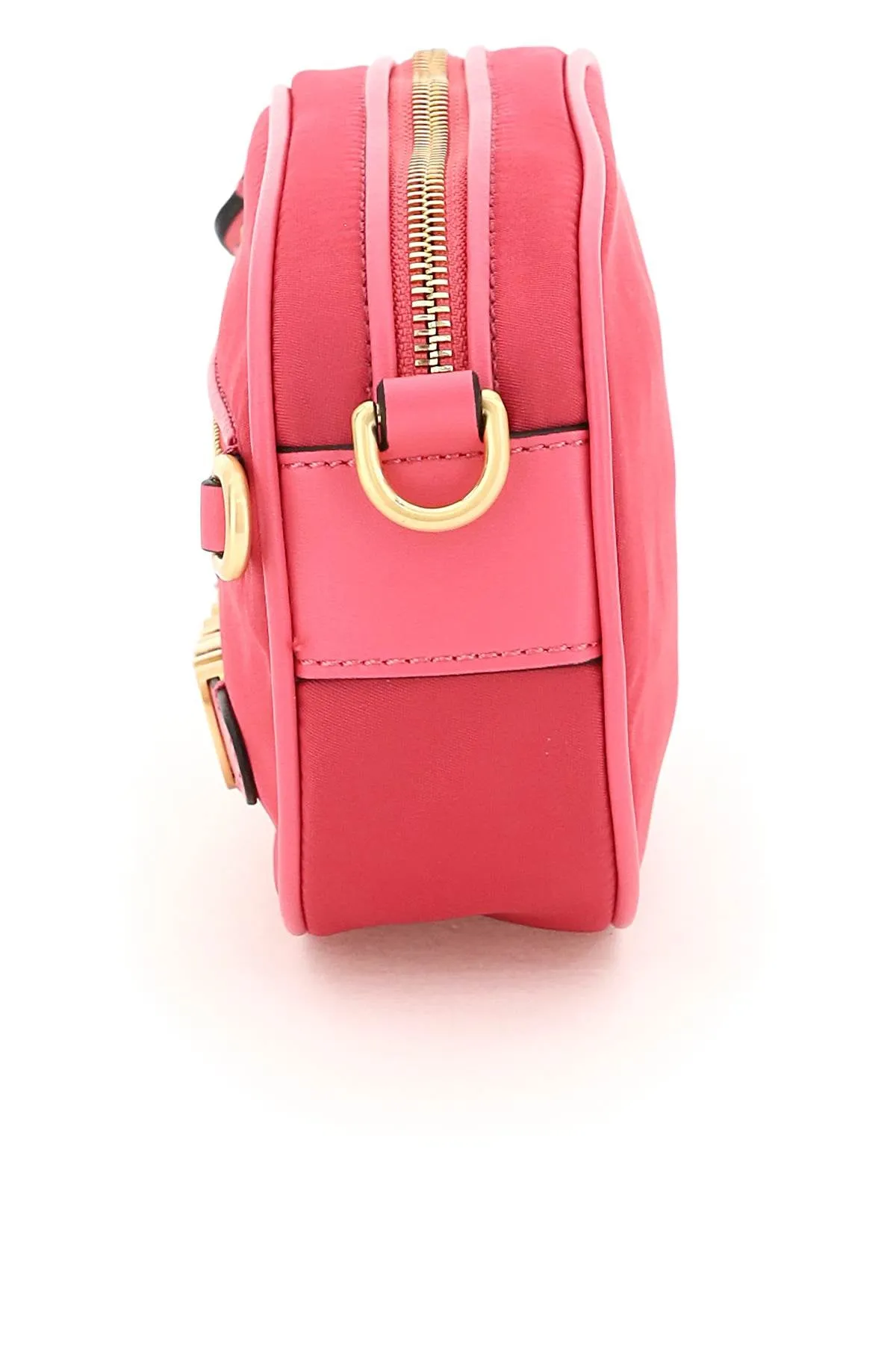 Moschino Logo Plaque Zip-Up Crossbody Bag