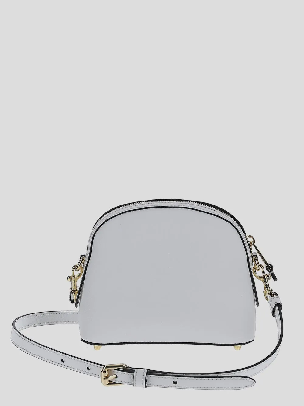 Moschino Logo Plaque Zip-Up Crossbody Bag