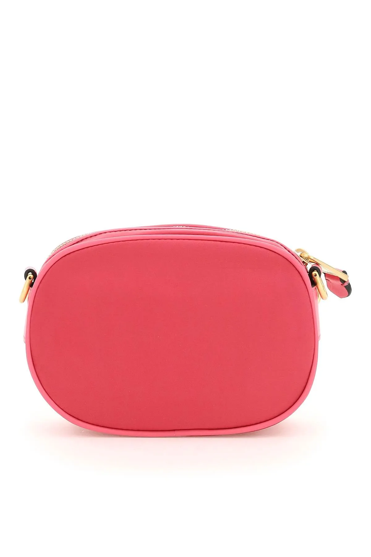 Moschino Logo Plaque Zip-Up Crossbody Bag