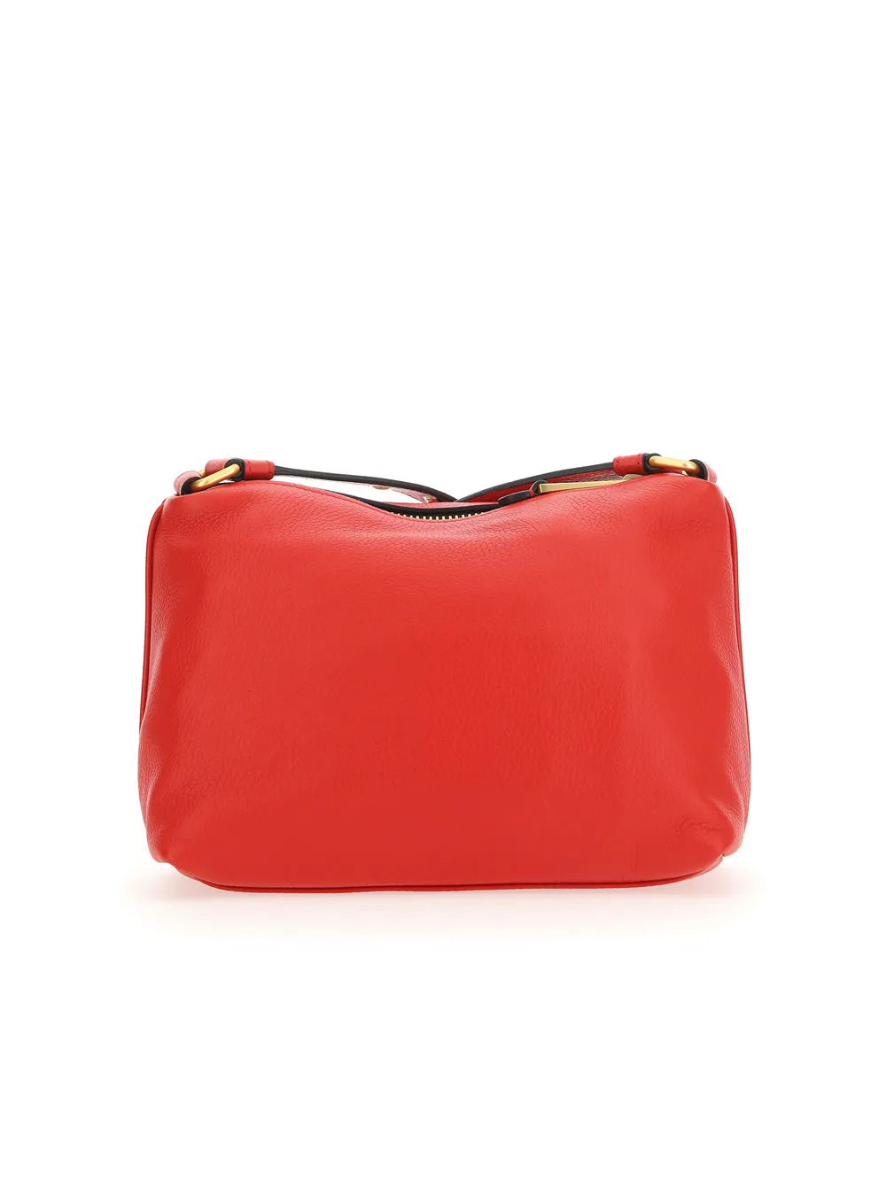Moschino Logo Plaque Zipped Shoulder Bag