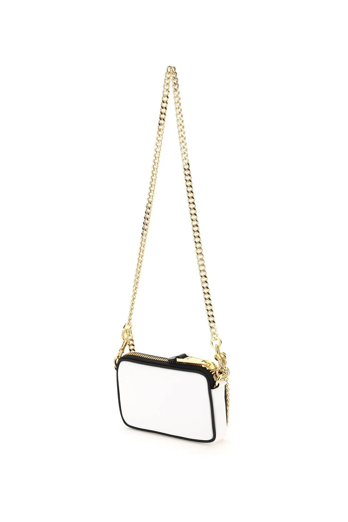 Moschino Logo Printed Chained Shoulder Bag