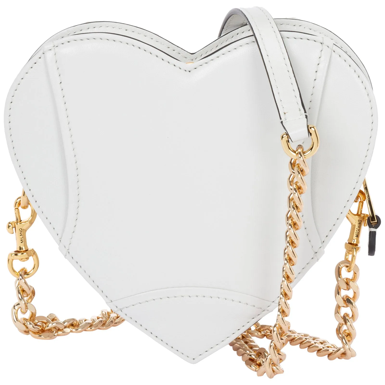Moschino Small Heart Biker Bag