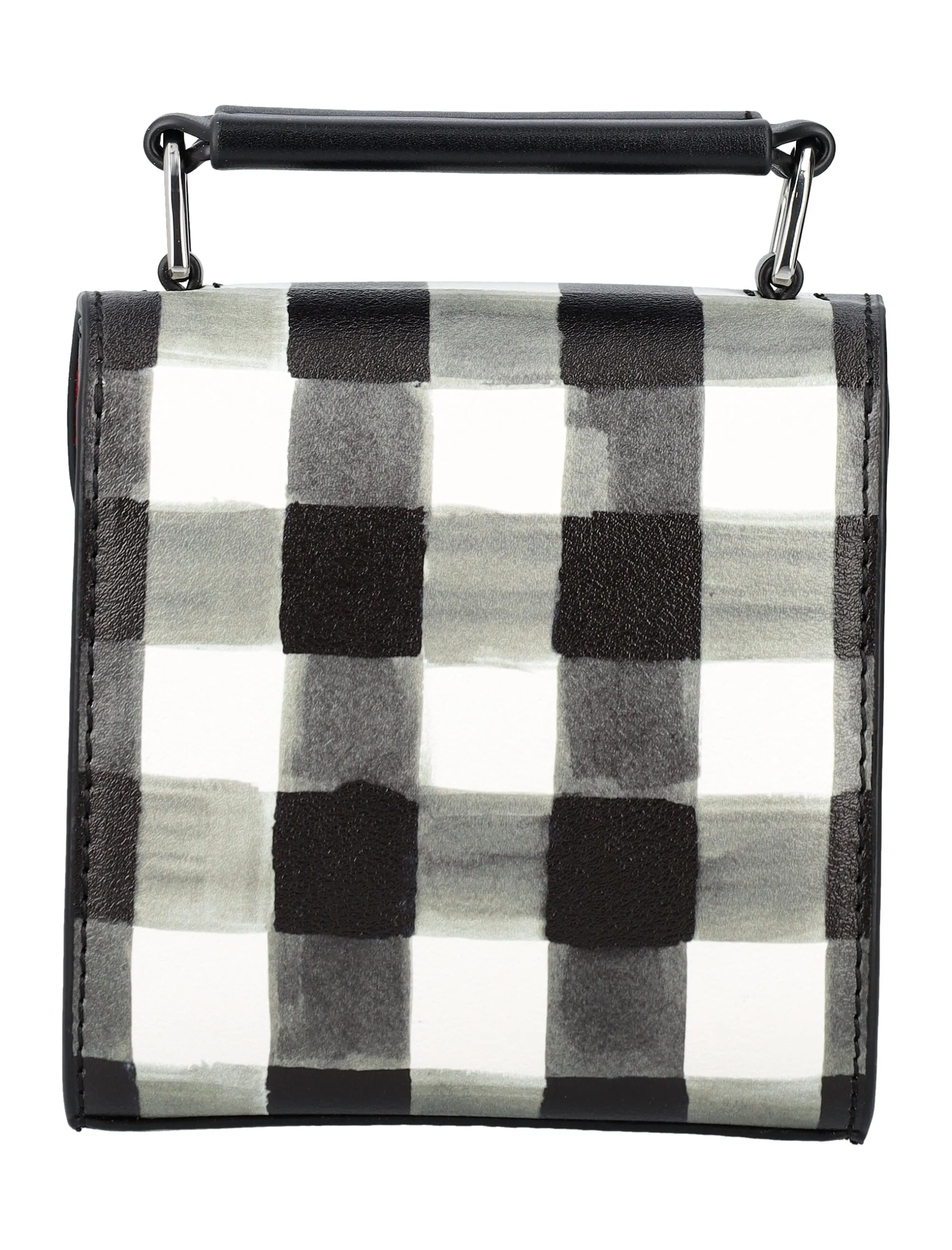 MSGM Clic Check Pattern Foldover Mini Shoulder Bag