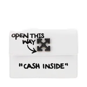 Off-White Jitney Logo Plaque Crossbody Bag