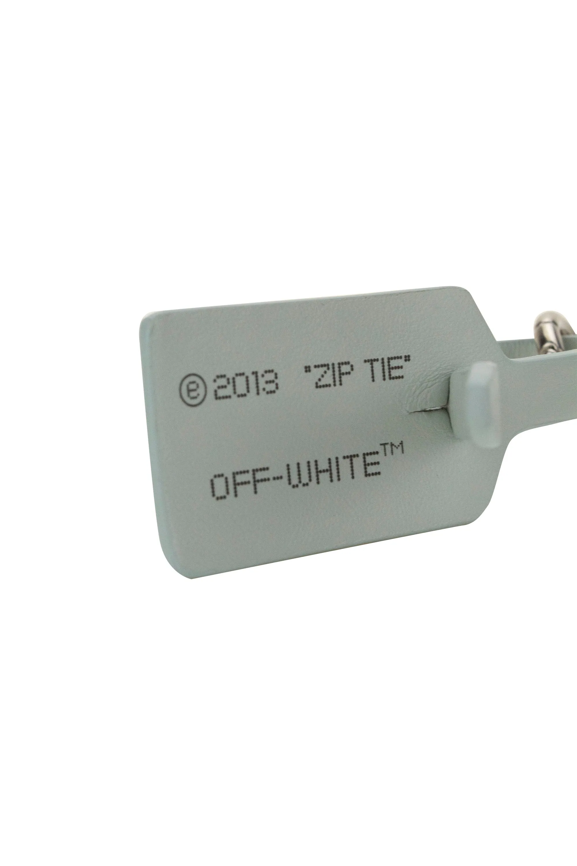 Off-White Luggage Tag Clip Fastened Keyring