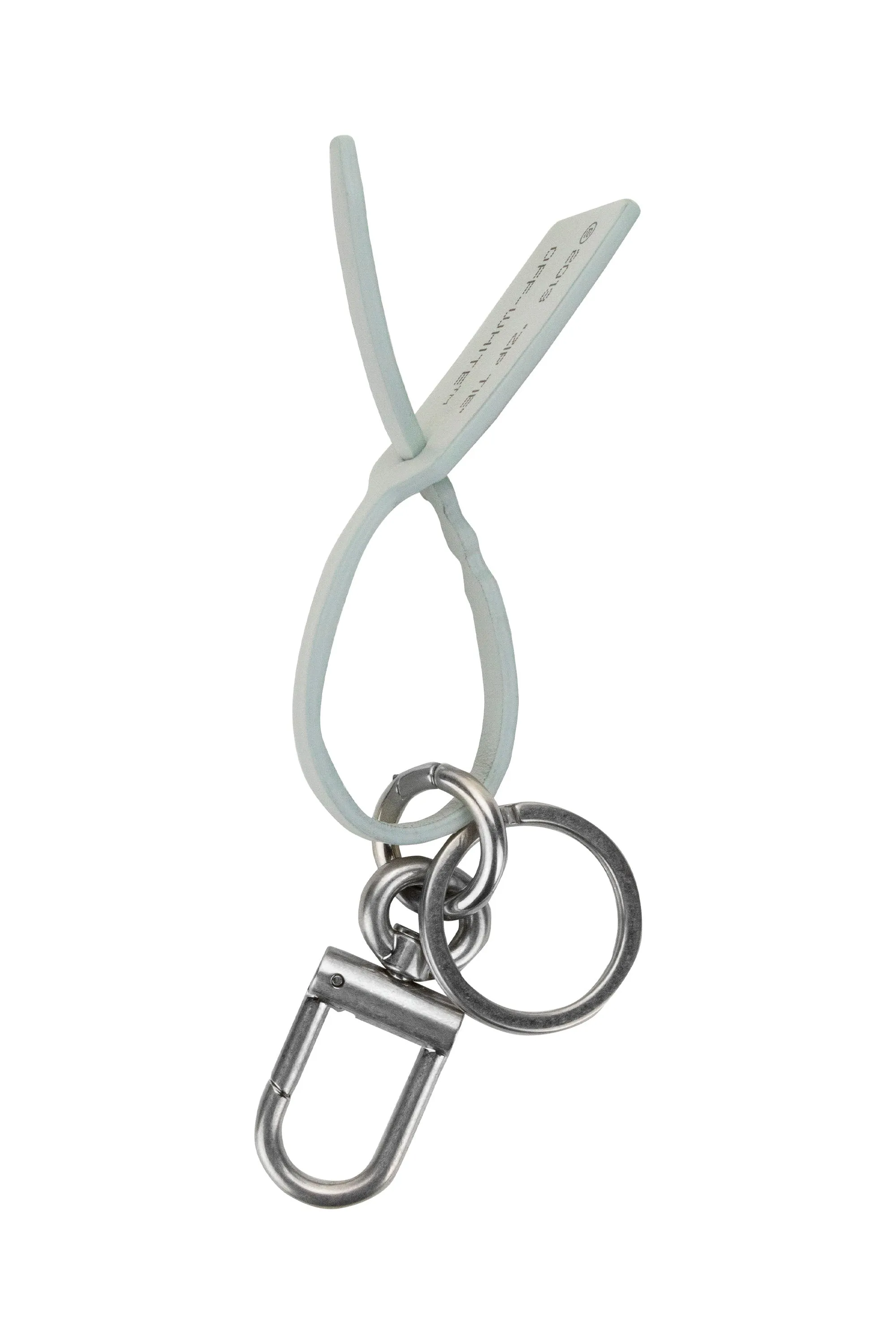 Off-White Luggage Tag Clip Fastened Keyring