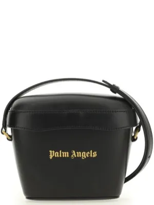 Palm Angels Padlock Logo Printed Strapped Crossbody Bag
