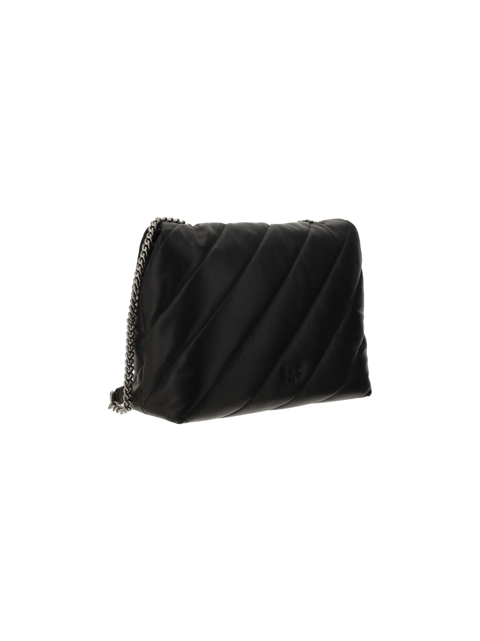 Pinko Classic Love Logo Plaque Quilted Shoulder Bag