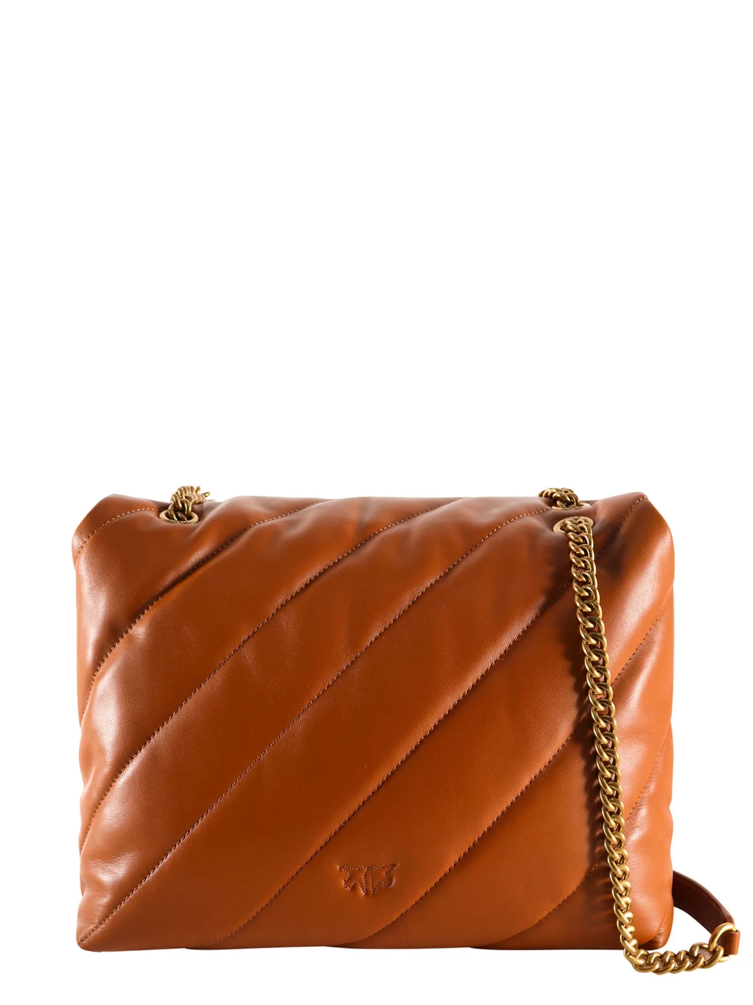 Pinko Classic Love Logo Plaque Quilted Shoulder Bag