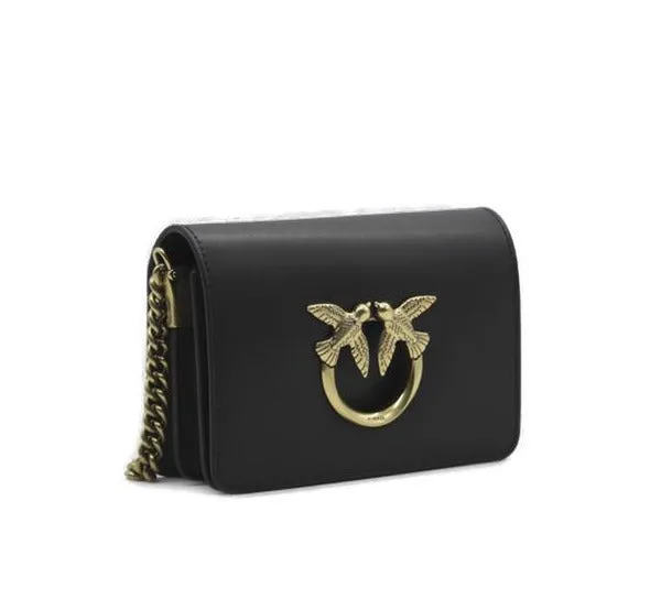 Pinko Logo Plaque Mini Love Shoulder Bag