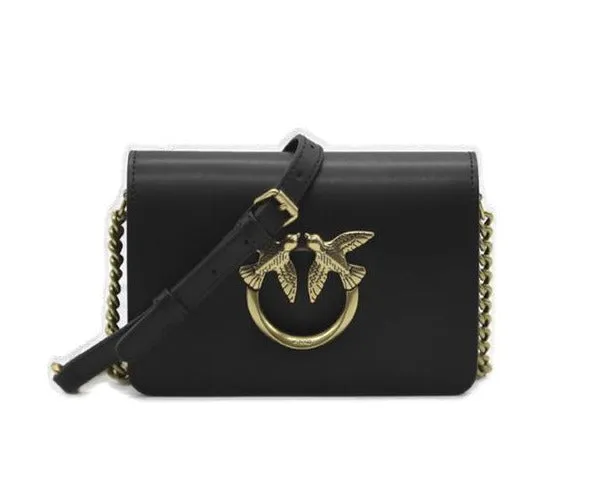 Pinko Logo Plaque Mini Love Shoulder Bag