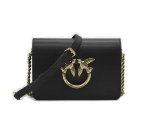 Pinko Logo Plaque Mini Love Shoulder Bag