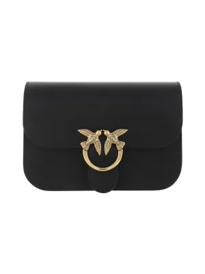 Pinko Love Bird Buckle Crossbody Bag