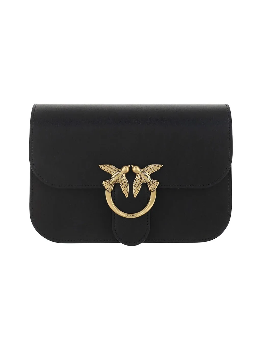 Pinko Love Bird Buckle Crossbody Bag