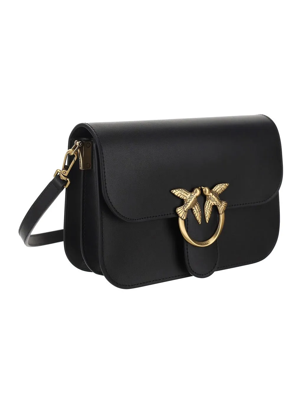 Pinko Love Bird Buckle Crossbody Bag