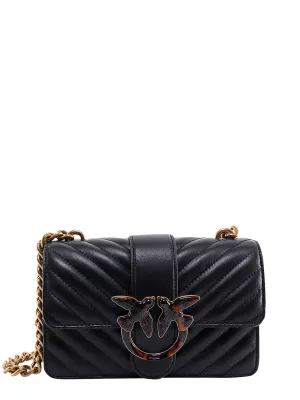 Pinko Love Birds Plaque Quilted Shoulder Bag