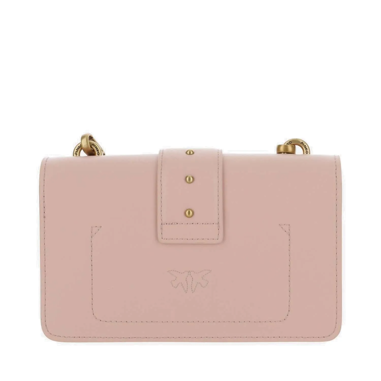 Pinko Love Icon Logo Buckled Mini Shoulder Bag