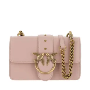 Pinko Love Icon Logo Buckled Mini Shoulder Bag