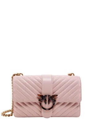 Pinko Love Logo Plaque Quilted Shoulder Bag