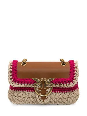 Pinko Mini Love Crochet Shoulder Bag