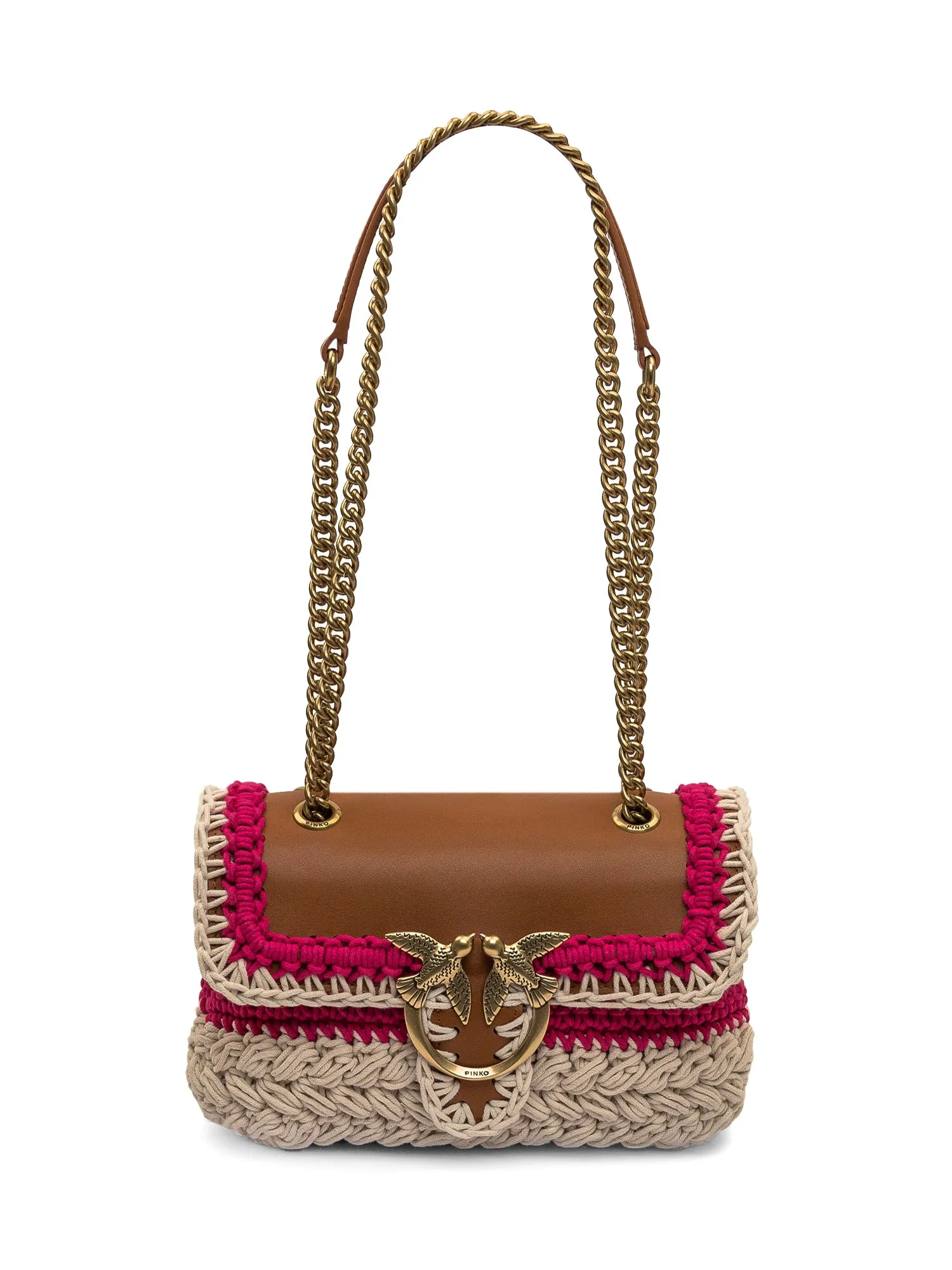 Pinko Mini Love Crochet Shoulder Bag
