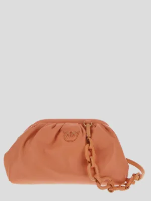 Pinko Pochette Chain Logo Plaque Mini Clutch Bag