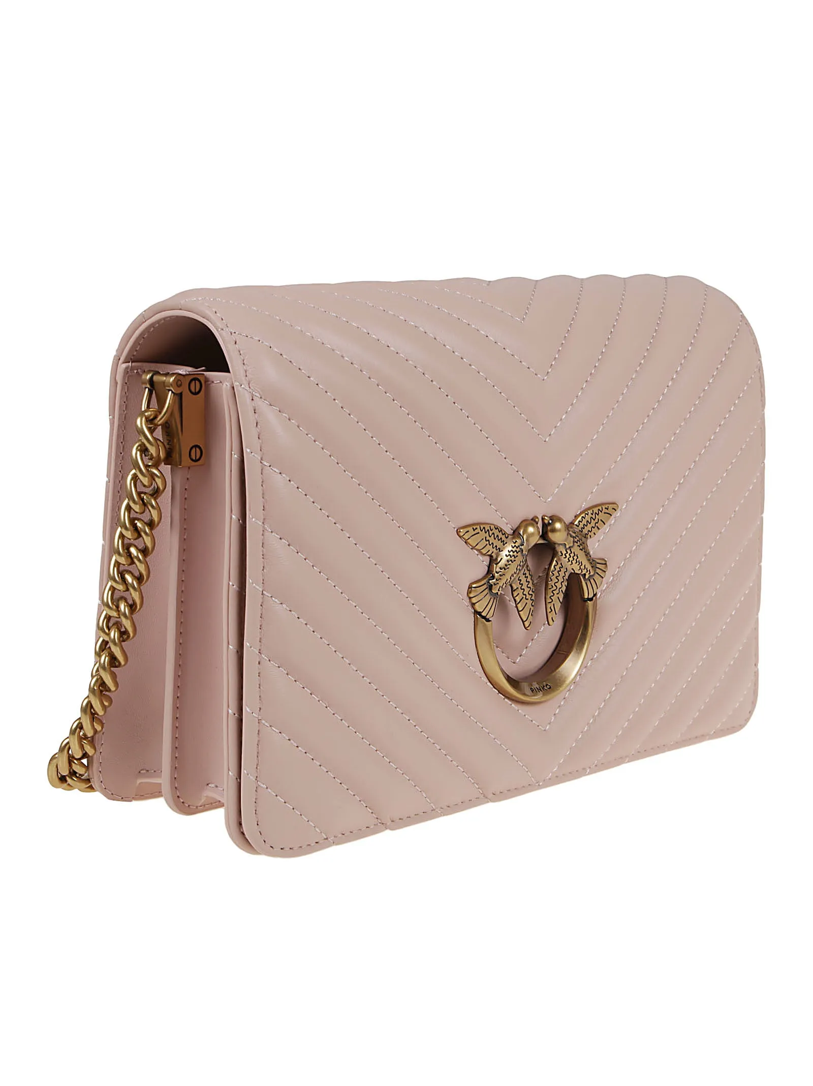 Pinko Quilted Mini Love Crossbody Bag