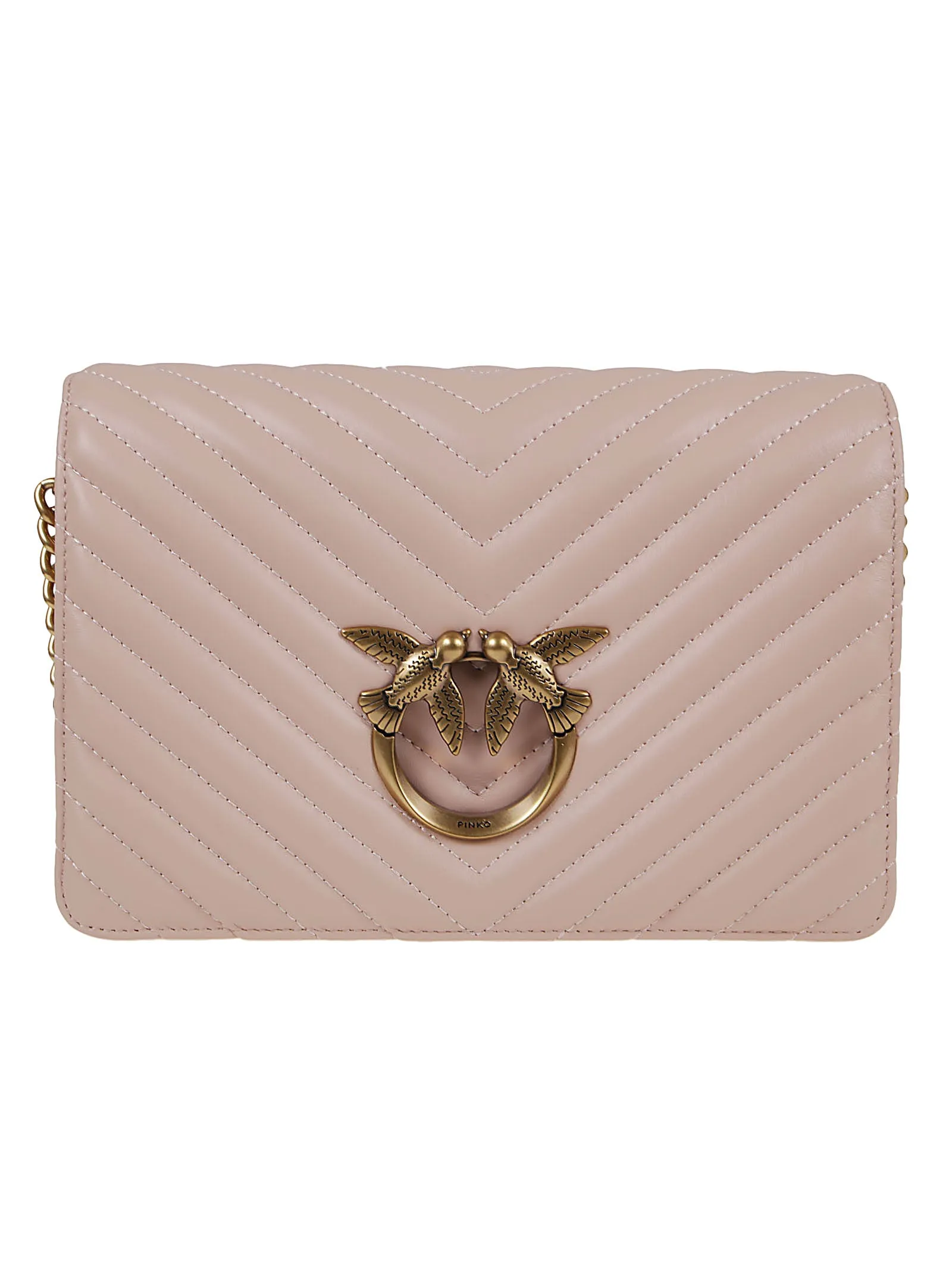 Pinko Quilted Mini Love Crossbody Bag
