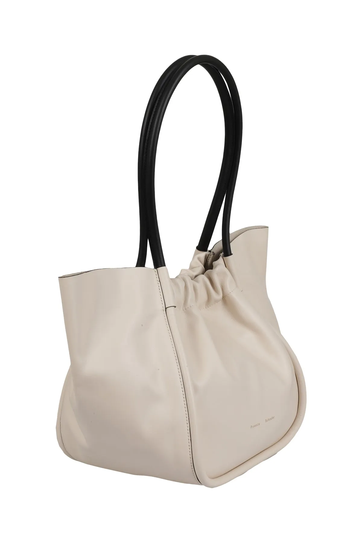 Proenza Schouler Logo Printed Gathered-Panel Tote Bag