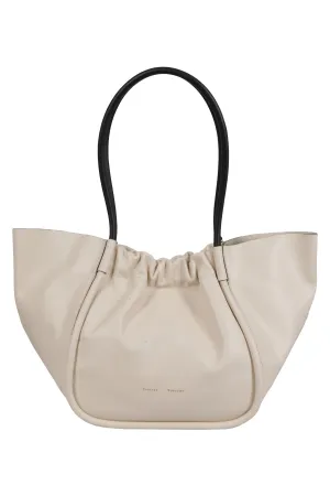 Proenza Schouler Logo Printed Gathered-Panel Tote Bag