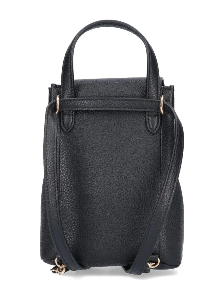 Salvatore Ferragamo Gancini Logo Plaque Mini Backpack Bag