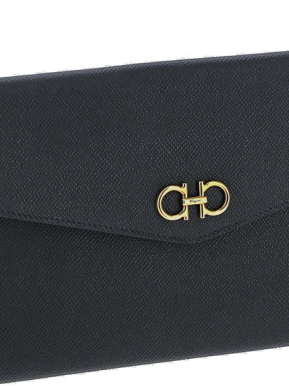 Salvatore Ferragamo Gancini Snap Fastened Clutch Bag