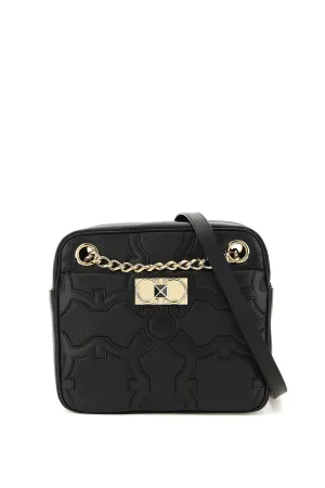 Salvatore Ferragamo Iconic Logo Embossed Crossbody Bag