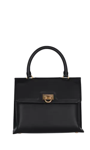 Salvatore Ferragamo Trifolio Small Top-Handle Bag