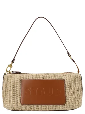 Staud Kaia Logo Embossed Shoulder Bag