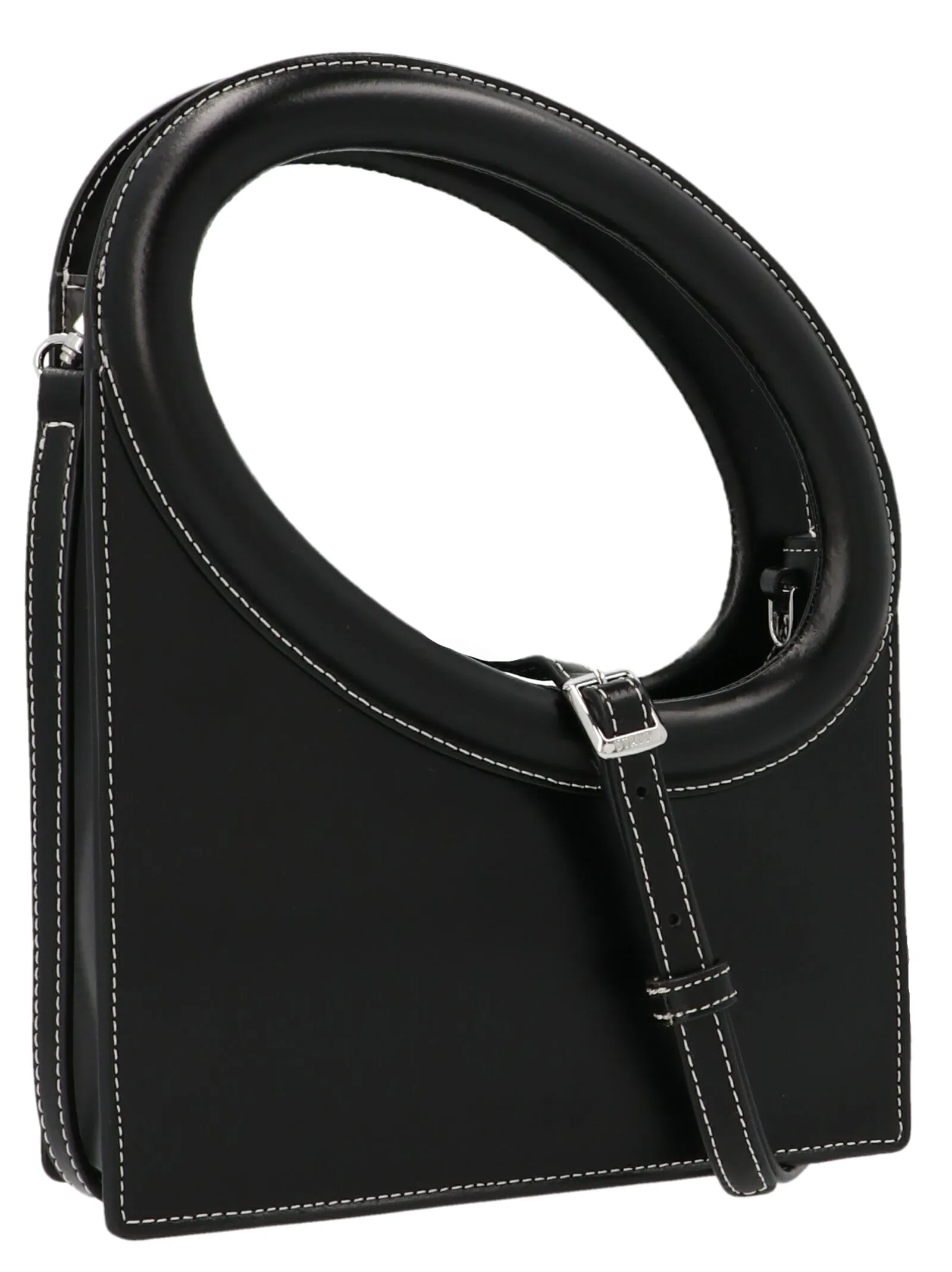 Staud Limone Logo Embossed Tote Bag