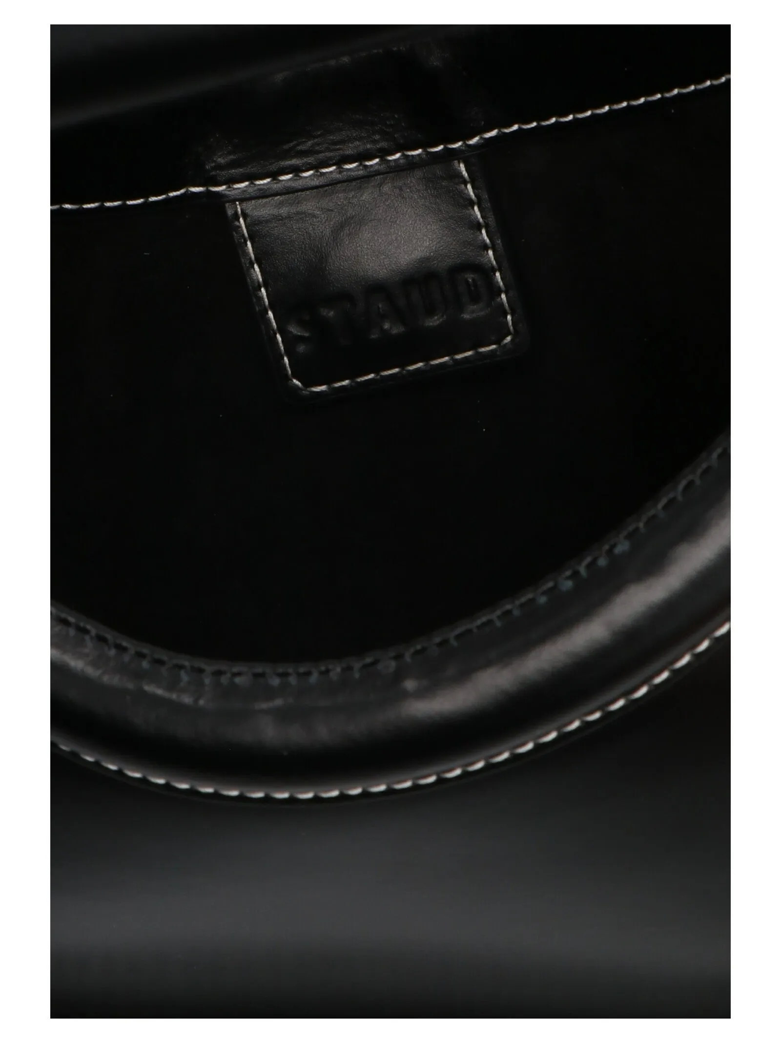 Staud Limone Logo Embossed Tote Bag