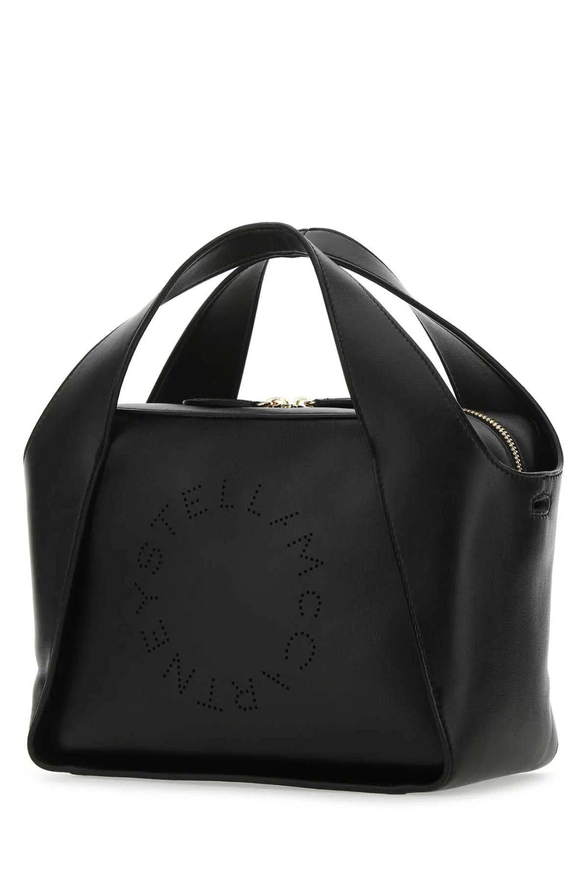 Stella McCartney Medium Logo Perforated Crossbody Bag