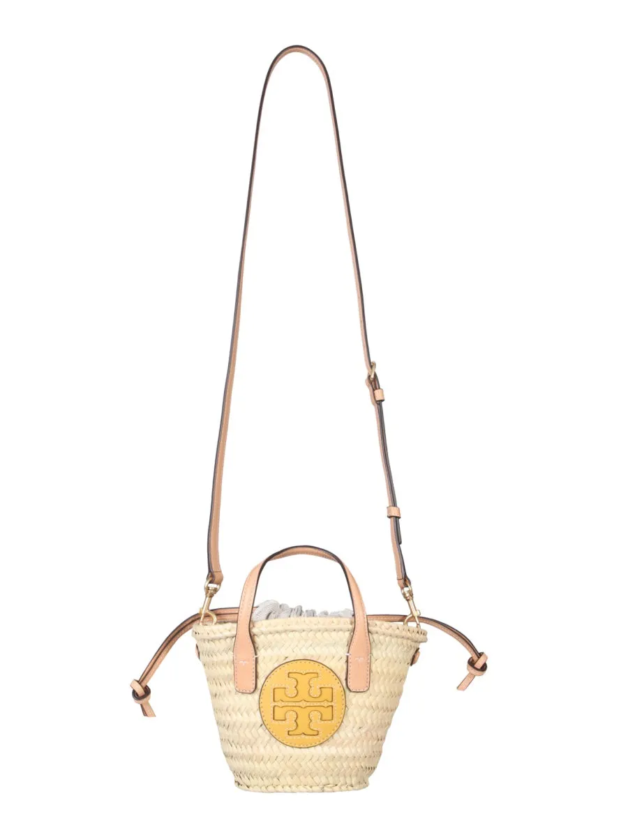 Tory Burch Ella Logo Detail Mini Basket Bag