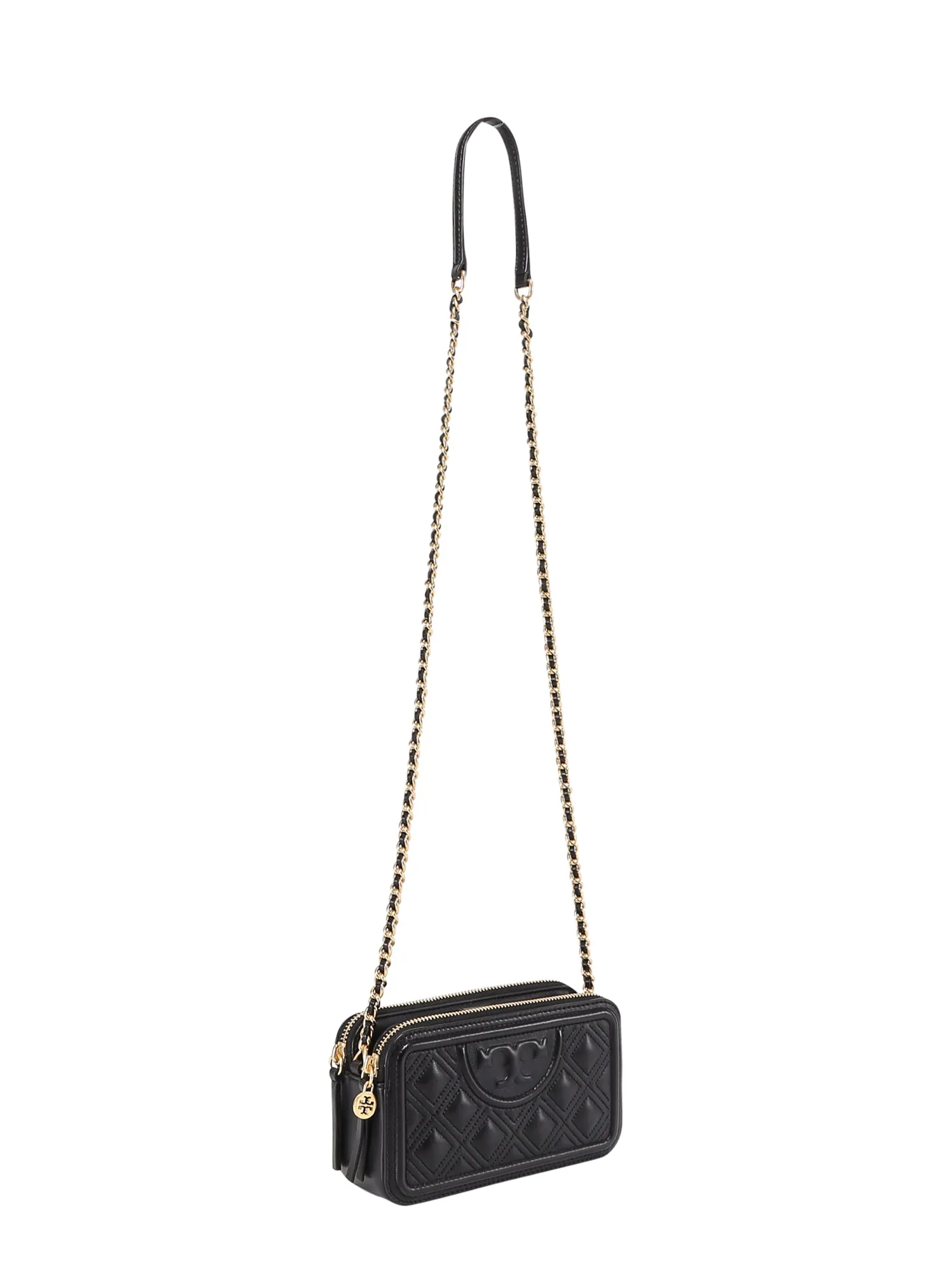 Tory Burch Fleming Logo Embossed Mini Crossbody Bag