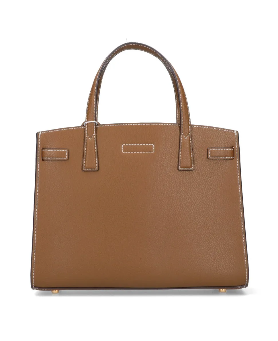 Tory Burch Walker Logo Plaque Small Tote Bag