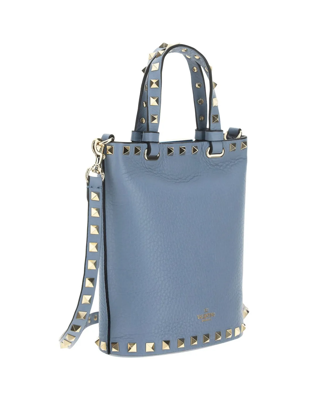 Valentino Garavani Rockstud Logo Detailed Tote Bag