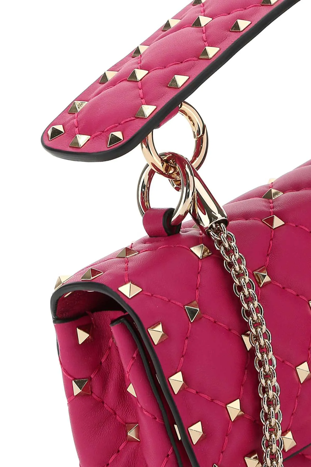 Valentino Garavani Rockstud Spike Foldover Top Shoulder Bag