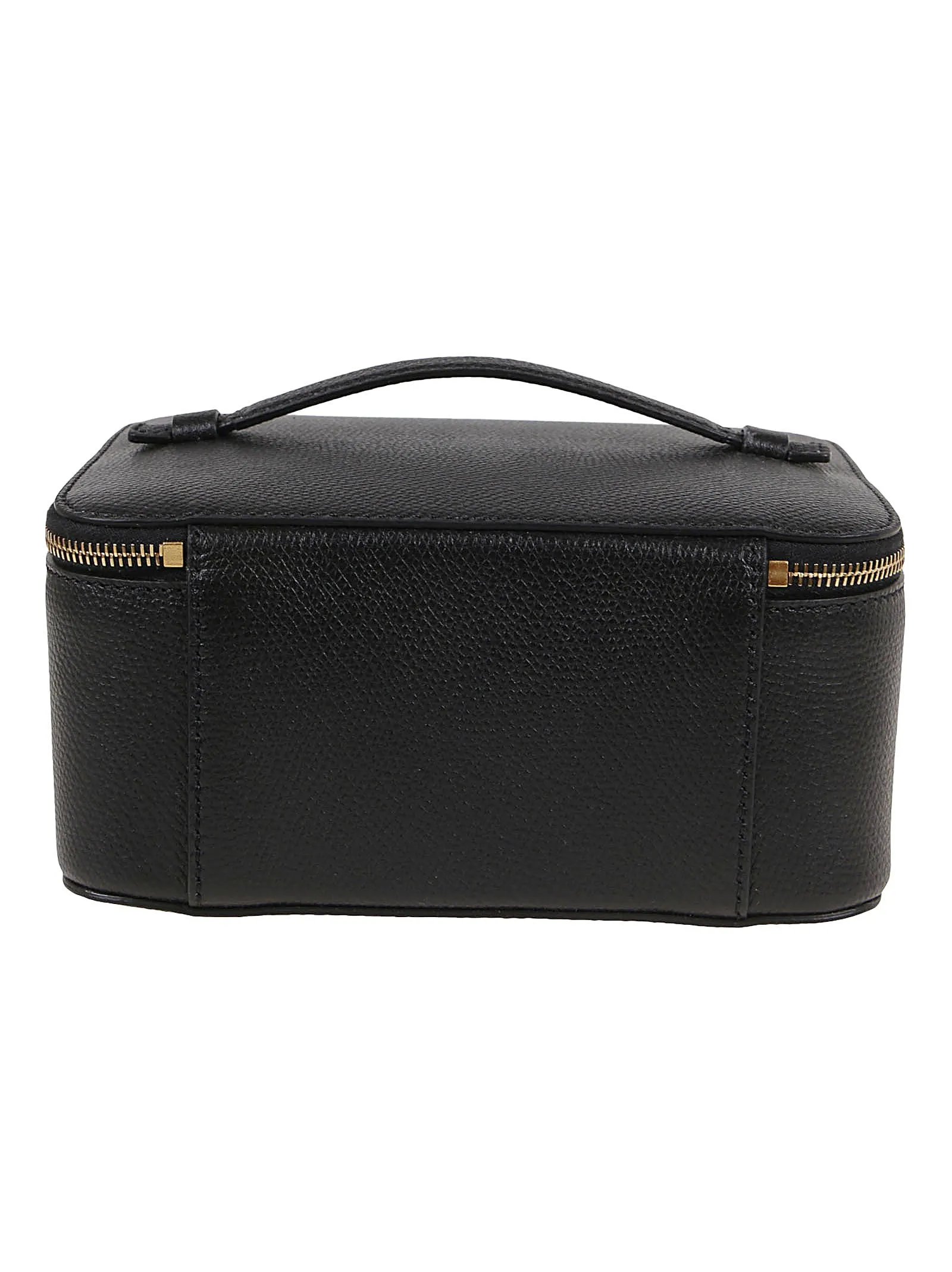 Valentino VLogo Plaque Pebbled Make-Up Bag